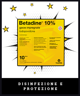 BETADINE 10% GARZE IMPREGNATE