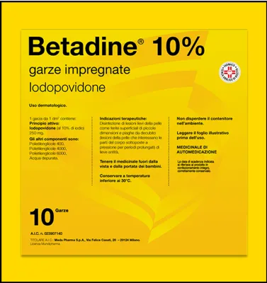 10% GARZE IMPREGNATE