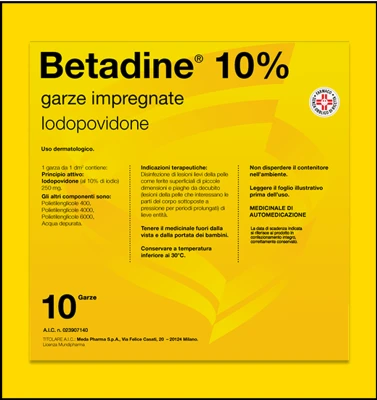 10% GARZE IMPREGNATE