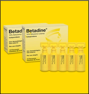 10% SOLUZIONE CUTANEA FLACONI MONODOSE 