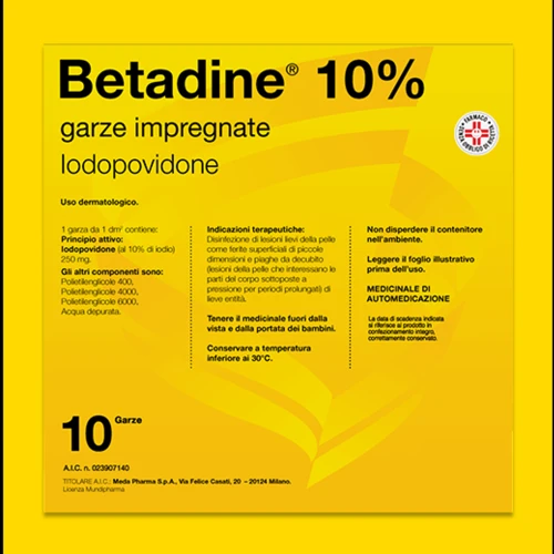 10% GARZE IMPREGNATE